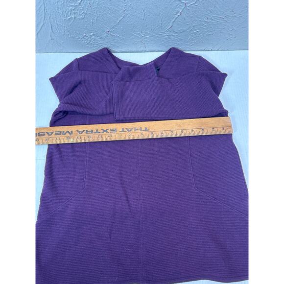 J.Jill Wearever Collection Purple V Neck Knit Pullover Womens Top Shirt Size XS - Picture 4 of 4